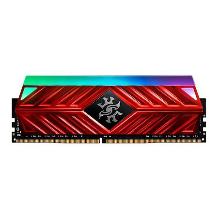 MEMÓRIA ADATA XPG SPECTRIX D41 DDR4 8GB 3600MHZ RGB - VERMELHO - AX4U36008G18I-SR41