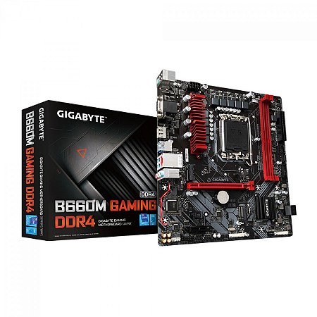 PLACA MÃE GIGABYTE B660M GAMING DDR4, CHIPSET B660, INTEL LGA 1700, MATX, DDR4 - B660M GAMING DDR4