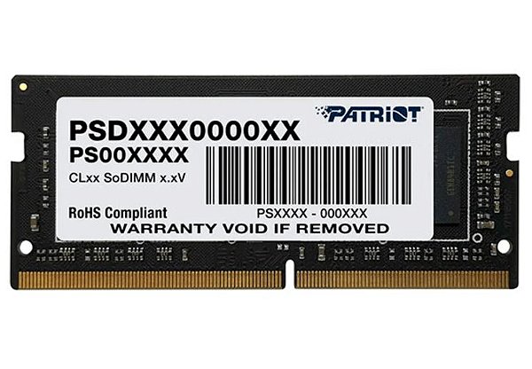 MEMÓRIA RAM PARA NOTEBOOK PATRIOT 16GB, DDR4, 2666MHZ, 1X16GB -  SD416G266681S - Ciapc - Sua Loja de Informática na Santa Efigênia