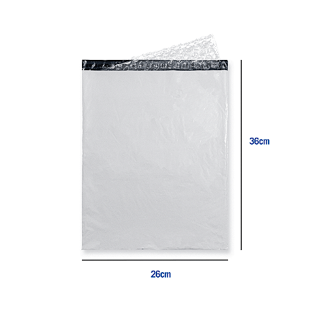 Envelope de Segurança Revestido com Plástico Bolha - 26x36