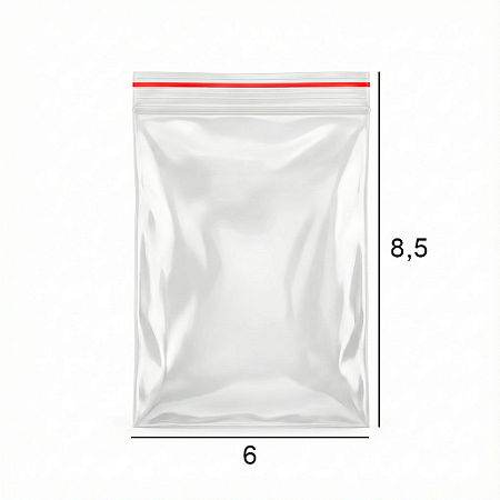 Saquinho Zip Lock 8,5 x 6 - N2