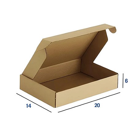 Caixa de Papelão N1 - 20 x 14 x 6 | NZB Embalagens - Embalagens para  e-commerce, envelopes e fitas | NZB Embalagens