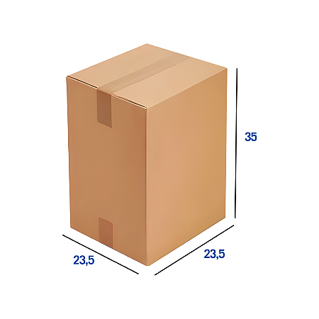 Caixa de Papelão Reforçada N33 - 23.5 x 23.5 x35