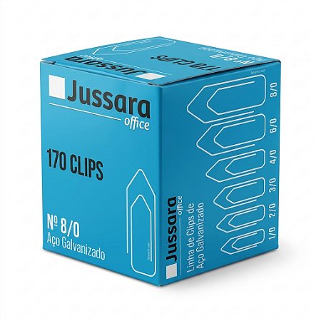 Clips Galvanizado 8/0 - Linha Leve - Caixa 170 Unidades