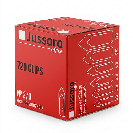 Clips Galvanizado 2/0 - Linha Leve - Caixa 720 Unidades