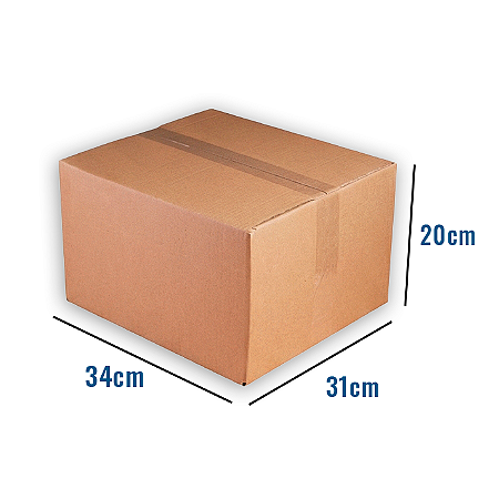 Caixa de Papelão N20 - 34 x 31 x 20