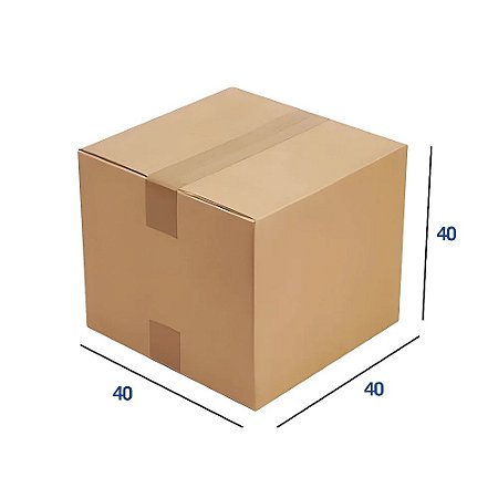 Caixa de Papelão Reforçada N28 - 40 x 40 x 40