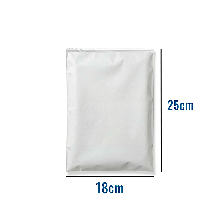 Saco Zip EVA Fosco com Trilho Transparente - 18x25