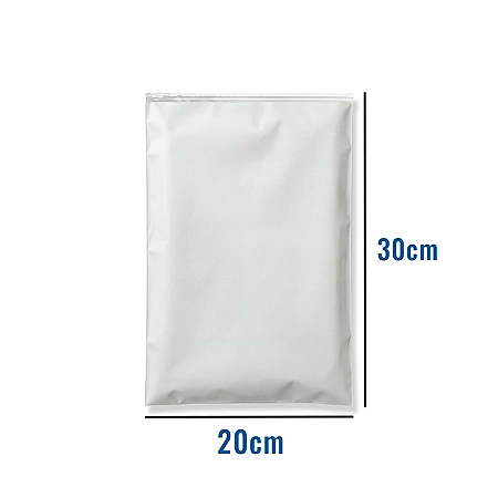 Saco Zip EVA Fosco com Trilho Transparente - 20x30