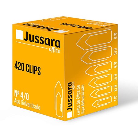 Clips Galvanizado 4/0 - Linha Leve - Caixa 420 Unidades