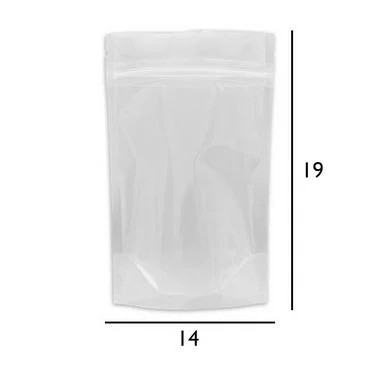 Saco Stand Up Pouch Transparente - Fecho Zip - 14 x 19 | NZB Embalagen -  Embalagens para e-commerce, envelopes e fitas | NZB Embalagens