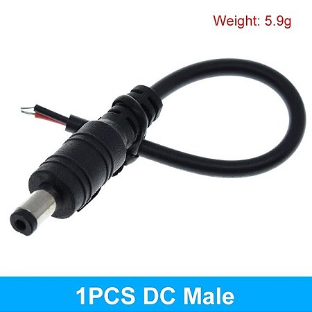 Conector Jack Plug 5.5x2.1 dc Macho