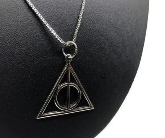 Corrente Aço Inox Harry Potter 70cm Relíquia Da Morte