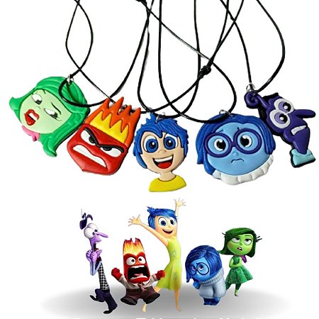 Kit Colares Divertidamente Filme Disney Infantil Lembrança