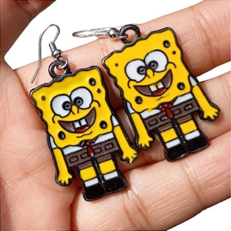 Brinco Bob Esponja Divertido Indie Personagem Egirl Novo