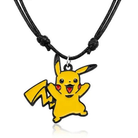 Colar Pikachu Regulável Pokémon Ash Game Anime Geek Nerd