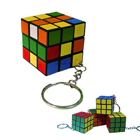 Cubo Mágico de Bolso – Chaveiro Funcional e Divertido Novo