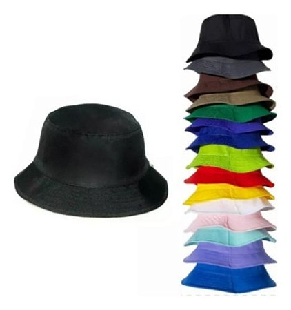 Kit 12 Chapéu Bucket Praia Hip Hop Unisex Revenda Atacado
