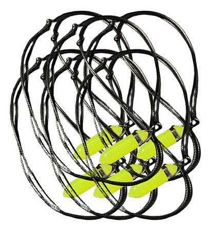 Colar Obelisco Kit 12 Amarelo Brilha Lembrancinha