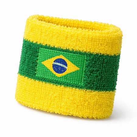 Munhequeira Brasil Copa do Mundo Bracelete Flexível Confort