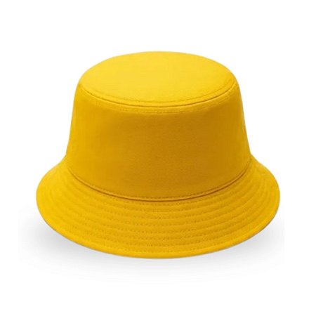 Chapéu Bucket Panamá Amarelo Estilo Praia Copa do Mundo Novo