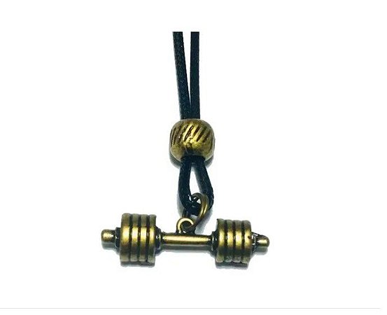 Colar Halter Academia Fitness Ouro Velho