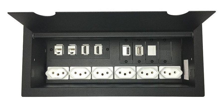 Caixa De Mesa Com Multi Conexões Completa - DMEX14-M3
