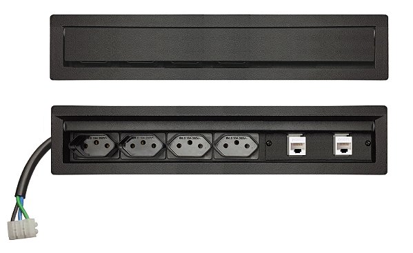 Caixa De Tomada Para Embutir Estilo Regua Linha Aço 1008 - SLIM304T