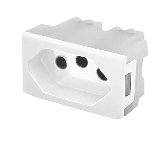 Módulo Tomada Pezzi 10A 2P+T 250v Branco Linha 50.000