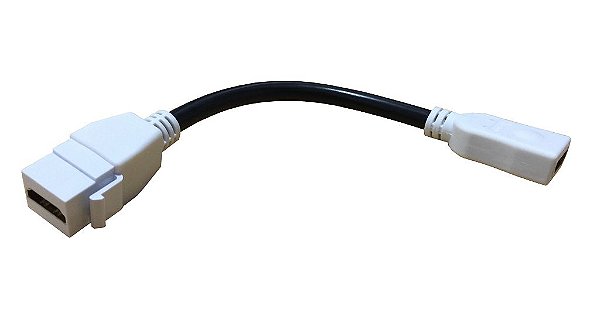 Conector Hdmi Pigtal Padrão Keystone Extensão 10cm