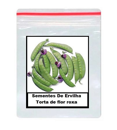Sementes De Ervilha Torta de flor roxa 100 unidades