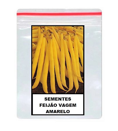 Sementes De Feijão de Vagem Amarelo Baixo 100 unidades
