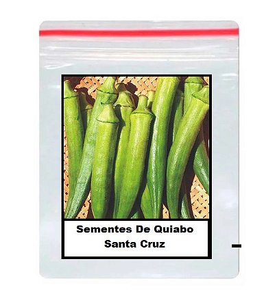 40 Sementes De Quiabo Santa Cruz