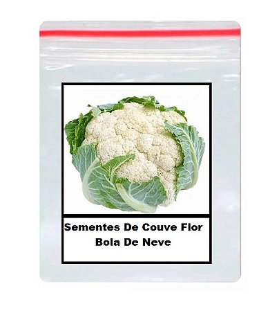 90 Sementes De Couve Flor Bola De Neve