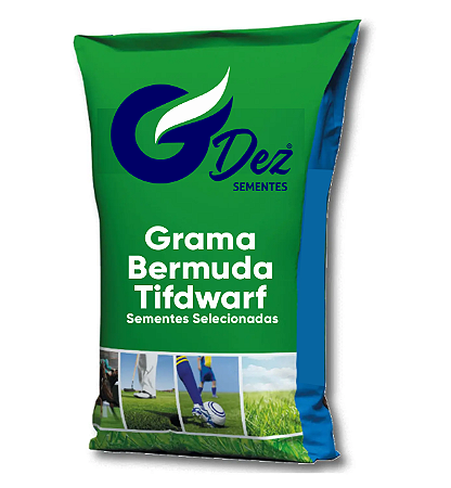 Semente Grama Bermudas Tifdwarf 10 Kg
