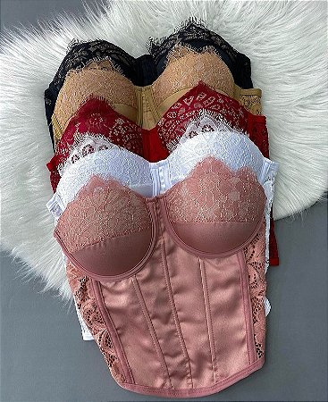 Cropped Corselet Rosê
