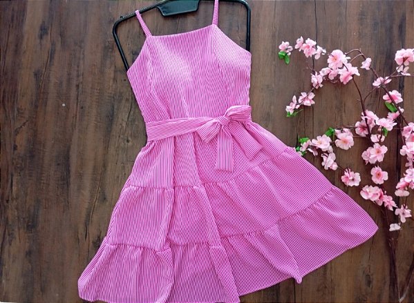 Vestido Laço pink