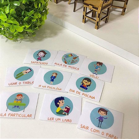 Cartões extras para o Quadro de Rotinas (GRANDE)