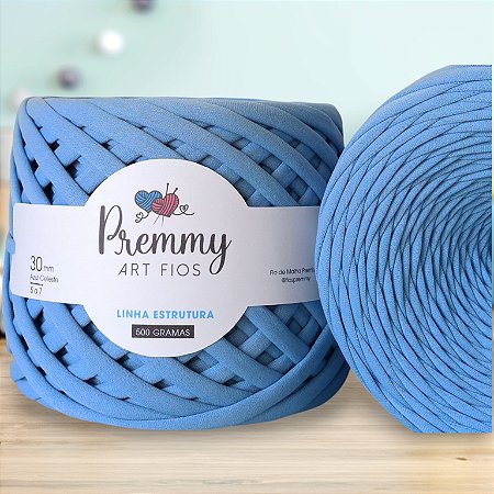 Fio de Malha Premium AZUL CELESTE - 30mm