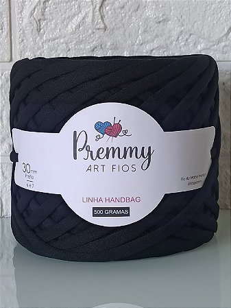 Fio de Malha para Bolsa PRETO 30mm