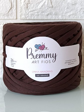 Fio de Malha para Crochê MARROM 36mm