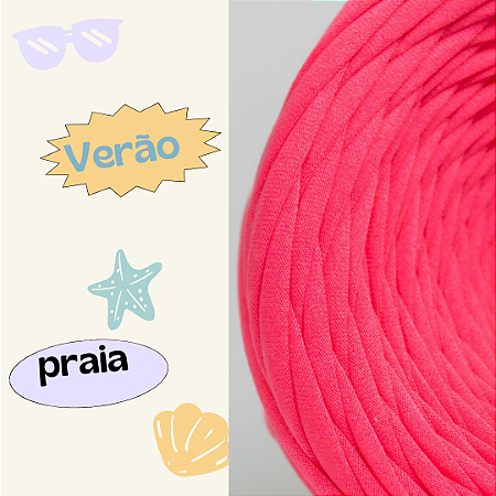 Fio de Malha para Crochê ROSA NEON 36mm