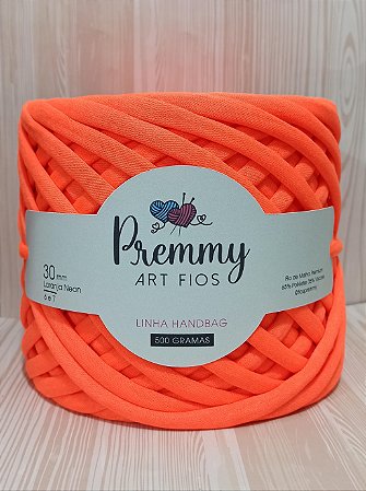 Fio de Malha para Bolsa LARANJA NEON 30mm