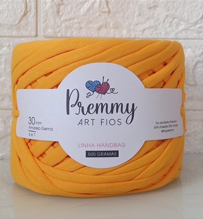 Fio de Malha para Bolsa AMARELO GEMA 30mm