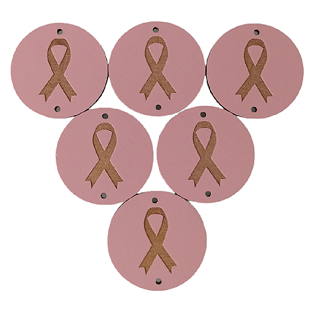 PLAQUINHAS OUTUBRO ROSA (6 PEÇAS)