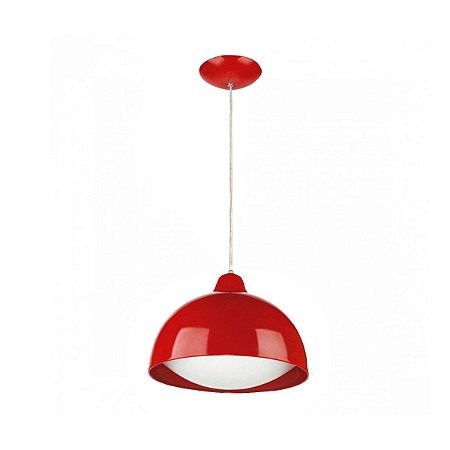 Pendente Led 15W Cores Vermelho 6500K Luz Branca Blumenau