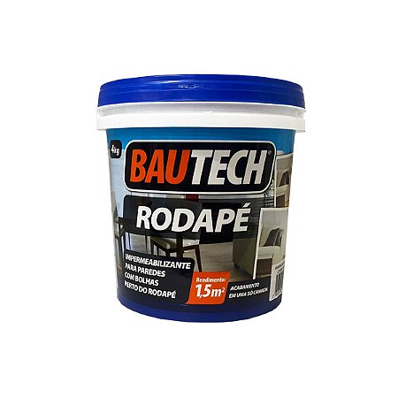 Bautech Rodapé 4kg Impermeabilizante Para Mofo Bolor Umidade