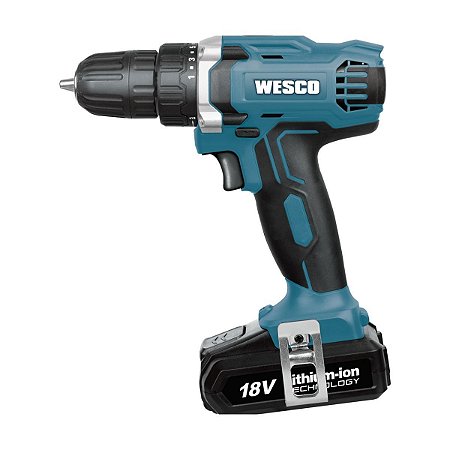 Parafusadeira E Furadeira Com Bateria 18v 10mm Ws2972 Wesco