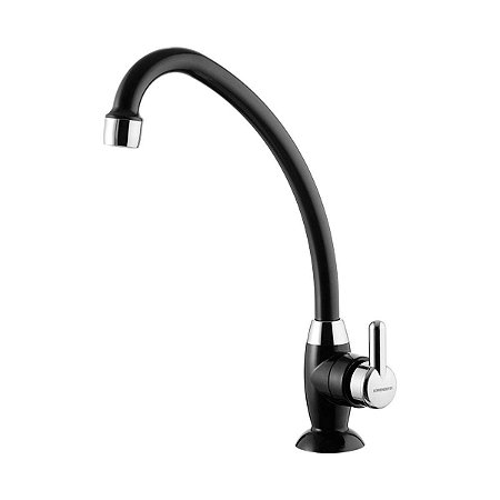 Torneira Cozinha Mesa Preto Cromado Fortti Lorenzetti 1167 F31