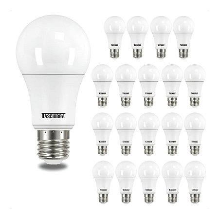 Kit 20 Lâmpadas de Led Bulbo A60 TKL 90 15W E27 6500K Taschibra